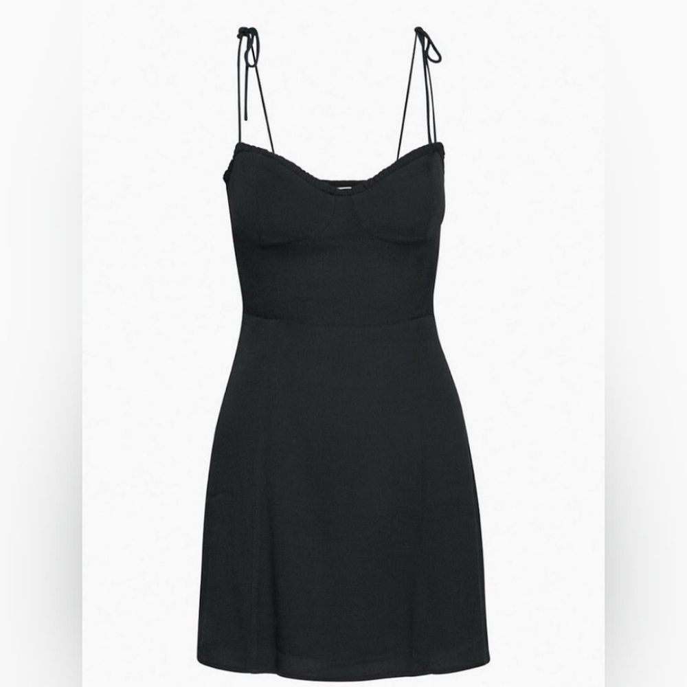 🎉 Aritzia Wilfred Fable Tie Strap Bustier Mini Dress In Size 8 (But tiny!!!) - Picture 4 of 12